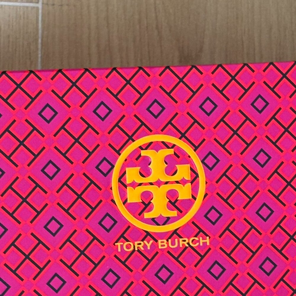 Tory Burch Miller Mirrored Metallic Sandal- Teal Color - Picture 8 of 11